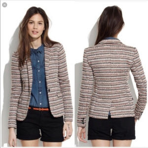 MADEWELL crossweave tweed blazer